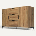**Moderne Kast van Hout met Laden en Deuren**