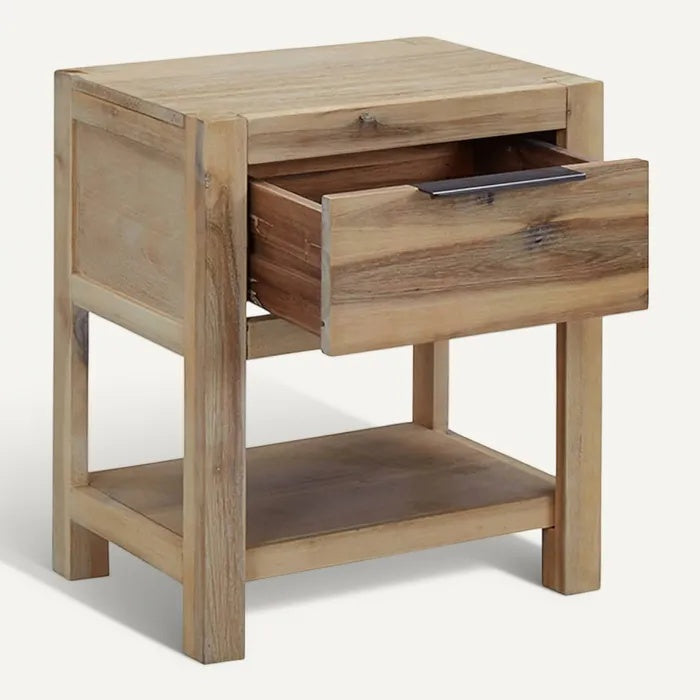 **Technische Titel in het Nederlands:** **Houten nachtkastje met lades**