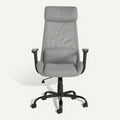 **Technische Titel in het Nederlands: Ergonomische grijskleurige bureaustoel met ademend mesh**